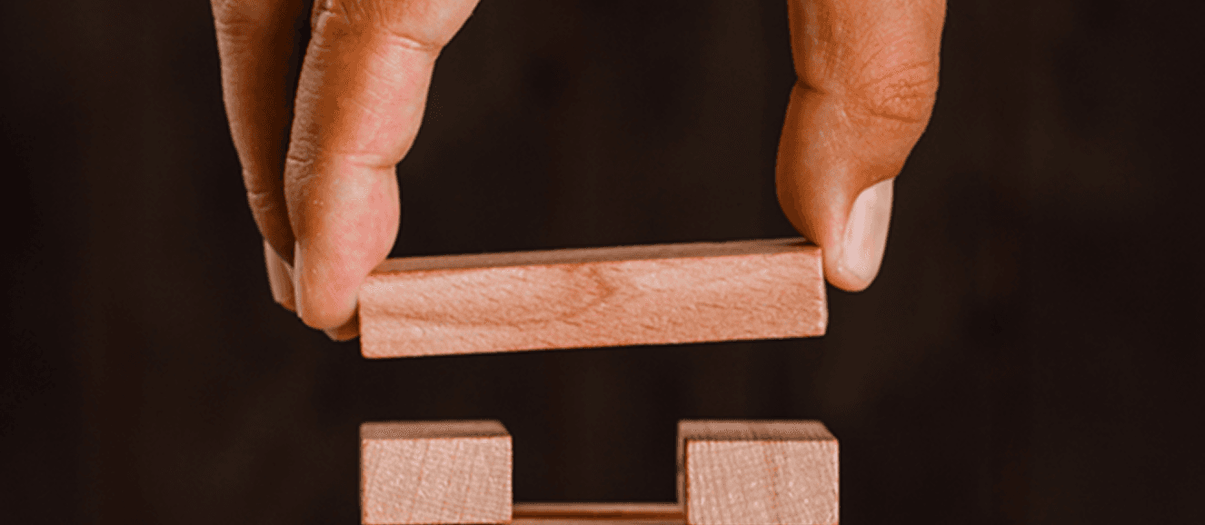 Strong access control wooden blocks concept